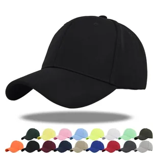 Casquette de Baseball 100 Pour Cent Coton de Haute Qualité pour Hommes Femmes Couleur Unie Ajustable Protection Solaire Chapeau de Sport