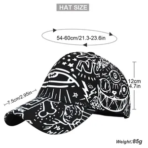 Guida alle taglie per cappellino graffiti con peso 85g e circonferenza 54-60cm