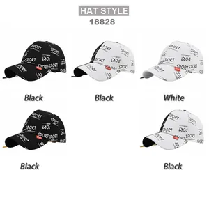 Classic Route 66 embroidered baseball caps with 3D letters in black and white colors