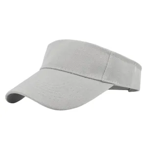 Detail of gray visor cap with reinforced stitching and twill cotton fabric texture