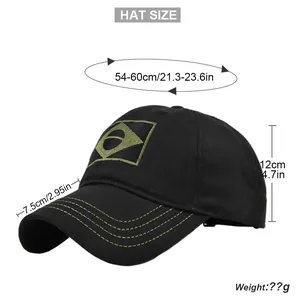 Size chart showing 54-60cm circumference and 7.5cm brim for the tactical military cap