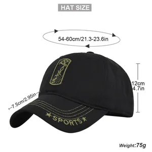 Guide des tailles casquette Route 66 avec tour de tête 54-60cm et visière 7,5cm