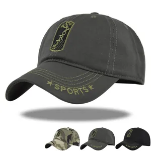 Casquette de Baseball Broderie Route 66 Style Occidental pour Hommes Femmes Camouflage Maille Respirant Chapeau de Soleil Sport Extérieur Coton Réglable
