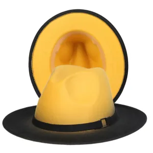 Colorful leopard print tie-dye fedora hat with wide brim and stylish gold buckle detail