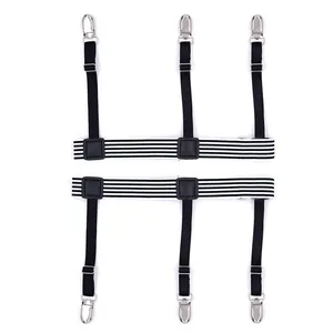 Reggicalze per Camicia ad Anello per Coscia Elastico in Nylon Regolabile Antiscivolo Con Clip in Metallo per Accessori di Abbigliamento Uomo Donna