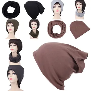 Detailed view of elastic seamless magic headband and neck warmer set for cycling