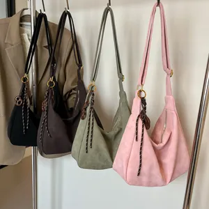 Minimalist large tote hobo bags in four colors with matte finish and gold hardware