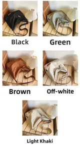 Close-up of five versatile color options for large capacity canvas shoulder bags