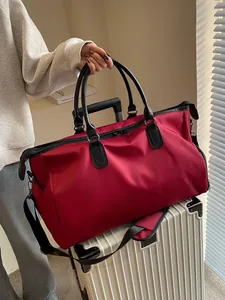 Women Large Capacity Travel Bag Waterproof Oxford Cloth Gym Duffel Bag Weekend Overnight Tote With Removable Shoulder Strap
