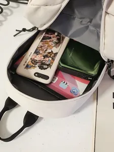 Bolso bandolera de estilo japonés con amplio espacio interior para tableta y móvil