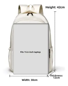 Tableau des tailles détaillé montrant la hauteur de 42 cm et la capacité d'un ordinateur