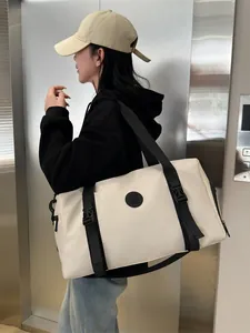 Large Capacity Travel Duffel Bag Water Repellent Oxford Cloth Gym Bag With Shoe Compartment Dry Wet Separation Sport Bag