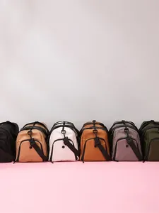 Waterproof travel duffel bags in six colors with adjustable straps for gym and sport