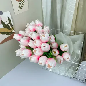 Simulation PU Tulpe Künstliche Blumenstrauß Falsche Tulpen Für Haus Dekoration Hochzeit Party Fotografie Requisiten Schreibtisch Ornamente