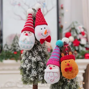 Kerst Gebreide Pluche Hanger Kerstman Sneeuwpop Rendier Voor Boom Decoratie Etalage Huis Feest Decoratie Cadeau