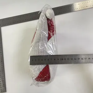 Detailed measurement of gnome plush Christmas decoration showing 30cm height in packaging