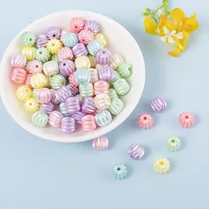 Gekleurde macaron pompoenvormige kralen voor DIY handgemaakte sieraden en accessoires