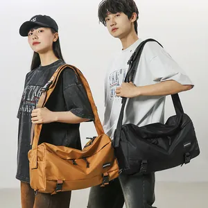 Borsa a Tracolla in Nylon a Grande Capacità per Uomo Donna Casual Sport Fitness Minimalista Urbano Idrorepellente