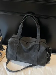 Large Capacity Women PU Leather Tote Bag New Fashion Handbag Crossbody Bag For Short Travel Weekend Casual Shoulder Bag
