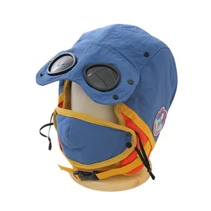 Kinder Wintermütze mit Skibrille und Maske, winddichte Fliegermütze für Jungen und Mädchen