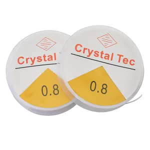Two rolls of Crystal Tec 0.8mm elastic crystal string for jewelry and bead crafting