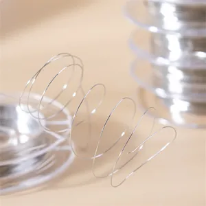 Bright silver 0.3mm craft copper wire for DIY jewelry making on professional spool