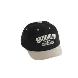 Toddler Brooklyn letter baseball cap with contrast brim for kids aged 2-5 years