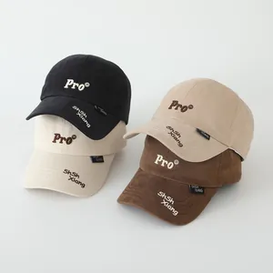 Kinderen Katoenen Baseballpet Pro Letter Borduurwerk Verstelbare Zonnehoed Street Fashion Duckbill Cap Voor Jongens Meisjes