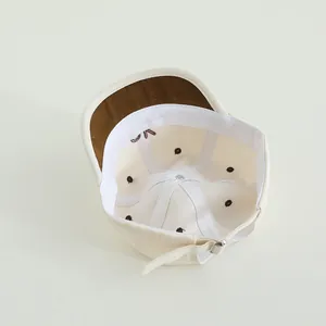 Innenansicht der Baby-Baseballkappe aus Canvas mit verstärkten Nähten und verstellbarem Riemen