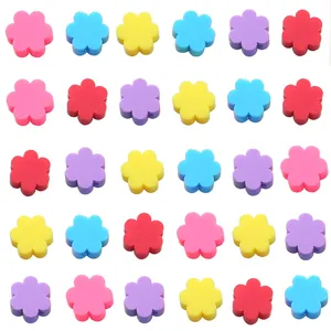 Perles de fleurs colorées en argile polymère pour bijoux DIY et accessoires de bracelet