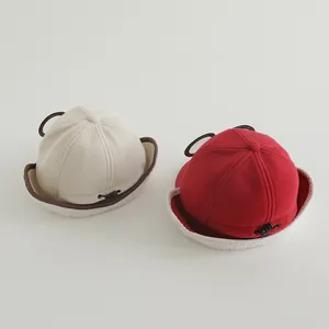 Wintermuts voor kinderen met decoratieve bril en zachte fleece oorbescherming