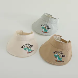 Kinder Sonnenhut Schirmmütze mit Dinosaurier-Print in Khaki, Beige und Grün