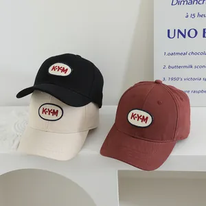 Kinder Baseballkappe Baumwollmischung KYM Buchstaben Stickerei Sonnenschutz Streetwear Hip Hop Hut Für Jungen Mädchen Lässig Hut
