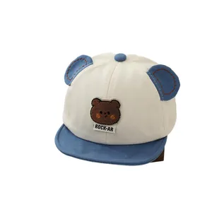 Süße Baby Baseballkappe mit weichem Schirm und Ohren-Details für Kinder 0-3 Jahre