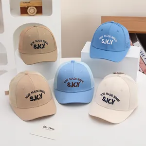 Collection de casquettes de baseball en mesh pour enfants avec logo SKY brodé en 5 coloris