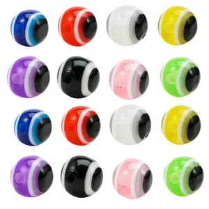 Perles oeil maléfique colorées 8mm en résine pour bijoux DIY, lot mixte de 16
