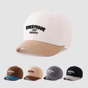 Kids Letter Embroidery Baseball Cap Cotton Blend Contrast Color Sun Protection Adjustable Hip Hop Streetwear Hat For Children