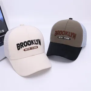 Breathable mesh baseball caps with Brooklyn New York embroidery for kids