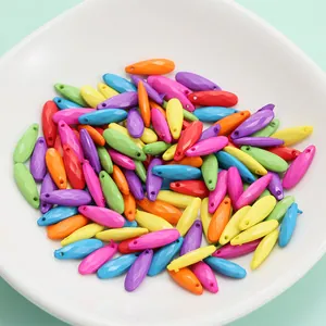 Bunte facettierte Acrylperlen in Tropfenform für DIY Halsketten und Schmuckherstellung