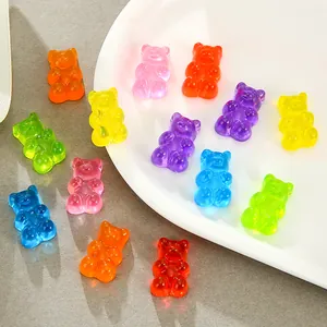 Bunte Transparente Harz Gummibärchen Charms Für DIY Schmuckherstellung Haarschmuck Handyhülle Dekoration