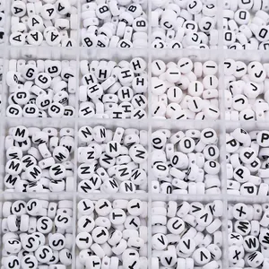 Σετ DIY με 26 γράμματα σε κουτί αποθήκευσης για χειροποίητα κοσμήματα και κατασκευές