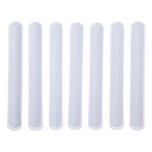 DIY Graffiti White Slap Bracelets PVC Steel Plate Plain White Wristbands For Kids Crafting Party Favors Home Decorations