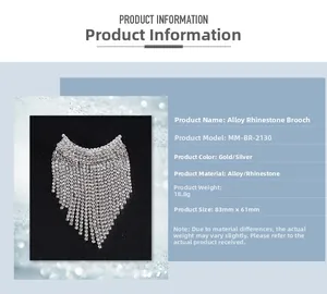 Spécifications détaillées de la broche pompon en strass en alliage doré et argenté
