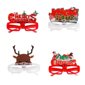 Set of four LED light-up Christmas glasses including reindeer and Merry Christmas designs