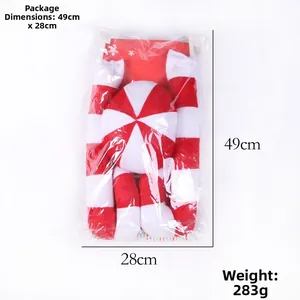 Christmas car decoration set in festive packaging showing size 49cm by 28cm and weight 283g