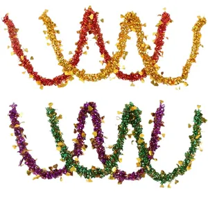 Guirlande de fête colorée avec paillettes en cœur pour décoration de mariage et fête