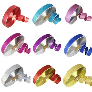 Κορδέλες glitter 2M σε 9 χρώματα για χριστουγεννιάτικο δέντρο και συσκευασίες