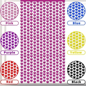 Colorful 1x2m butterfly fringe curtain backdrops in six colors for party wall decorations