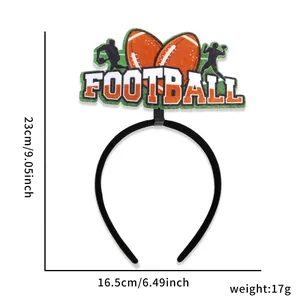 Cerchietto a tema football americano per tifosi 23cm x 16,5cm accessorio festa sportiva
