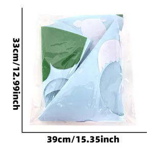 DIY Easter felt cartoon costume kit in clear bag with dimensions 39cm x 33cm